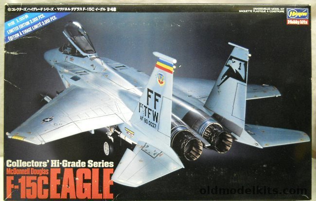 Hasegawa 1/48 F-15C Collectors Hi-Grade Issue - With SuperScale Mig Killer Decals and Verlinden PE Tailpipes and Verlinden Aces II Ejection Seat, CH1 plastic model kit